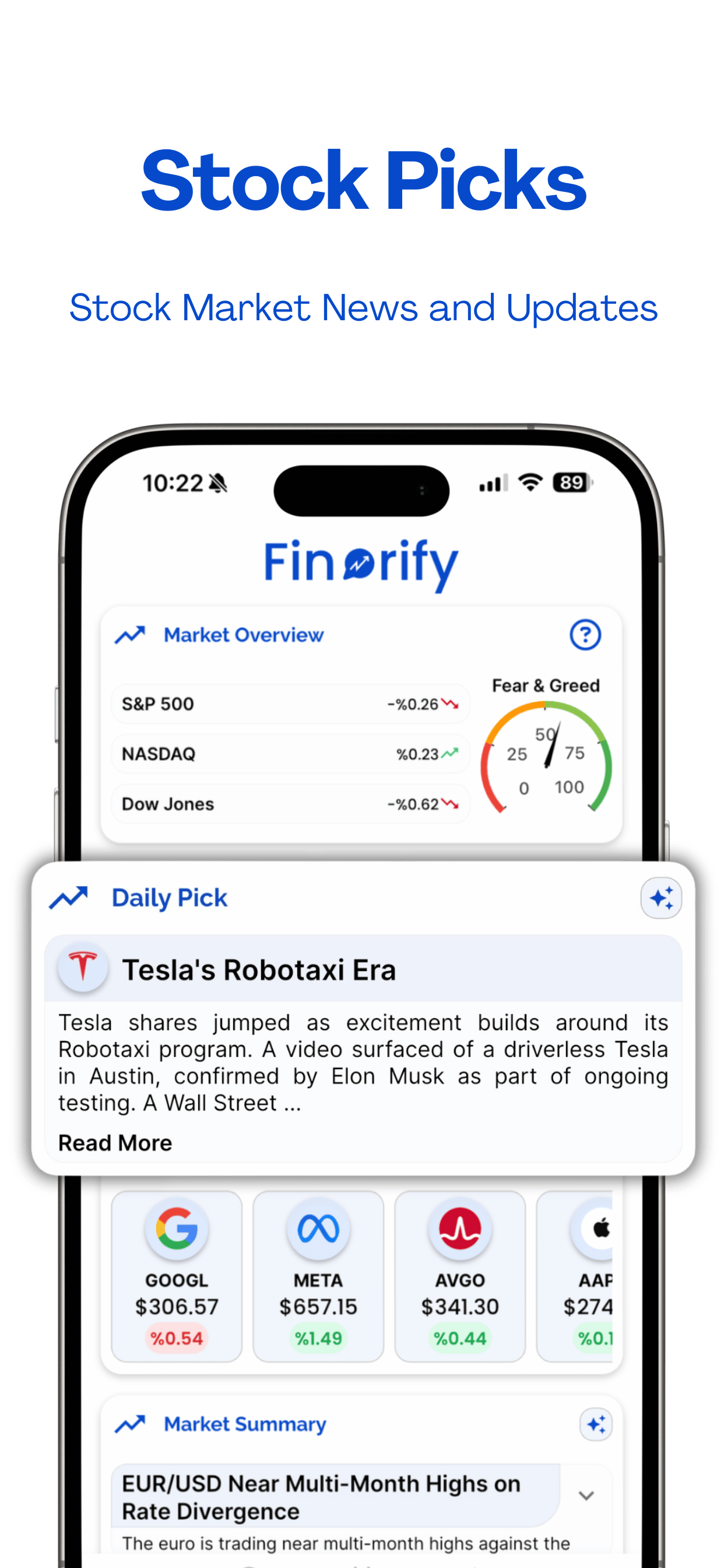 Finorify App Screen 2
